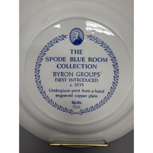 Spode England Blue Room Collection Byron Groups‎ Dinner Plate 10 3/8 inches *** - Picture 5 of 6